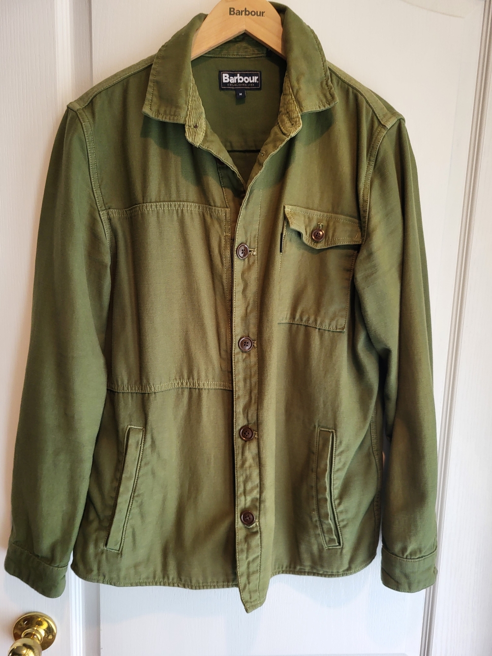 Barbour Seaton Overshirt - Olive Green